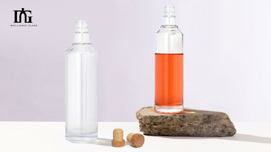 Finalidad 250 ml/350 ml/500 ml/550 ml/650 ml/700 ml/750 ml Botellas de vidrio para bebidas alcohólicas