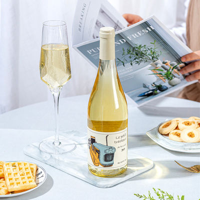 Botella de vino de vidrio de 375 ml para zumo vodka champán whisky whisky Oem Muestra gratuita