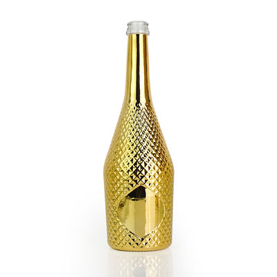 Botella de vino de vidrio de 375 ml para zumo vodka champán whisky whisky Oem Muestra gratuita