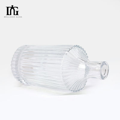 Botella de Ron Cristalino Gin Vodka Venta superior 360 ml 500 ml 700 ml Personalizado para botella de vidrio de licor