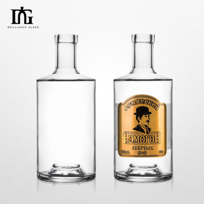 500 ml 700 ml 750 ml Etiqueta de estampado caliente grabado personalizable Botella de vidrio para bebidas