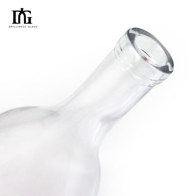 Acceptable OEM / ODM estilo europeo de lujo 700ml 750ml exclusivo whisky ron botella de cristal de ginebra