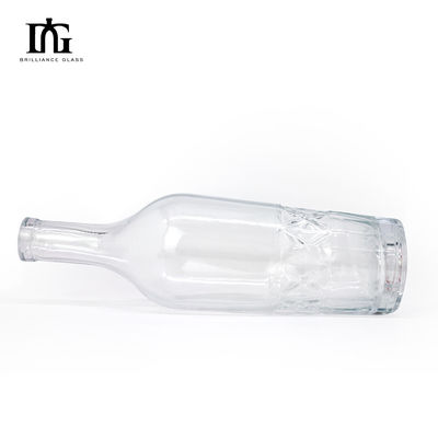 Acceptable OEM / ODM estilo europeo de lujo 700ml 750ml exclusivo whisky ron botella de cristal de ginebra