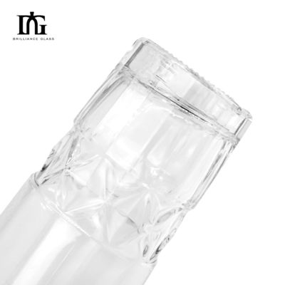 Acceptable OEM / ODM estilo europeo de lujo 700ml 750ml exclusivo whisky ron botella de cristal de ginebra