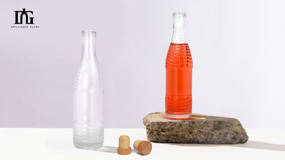Material del collar de vidrio Tipo de sellado del corcho Botella para destilerías artesanales 500ml 700ml 750ml