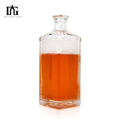 500 ml 750 ml Botellas de vidrio claro para bebidas alcohólicas aceptable Logotipo del cliente