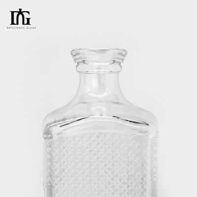 500 ml 750 ml Botellas de vidrio claro para bebidas alcohólicas aceptable Logotipo del cliente