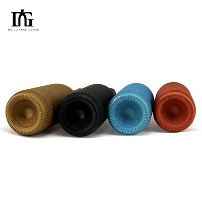 500 ml/750 ml de capacidad botella de vidrio de vino de color mate personalizado para vino tinto y licor