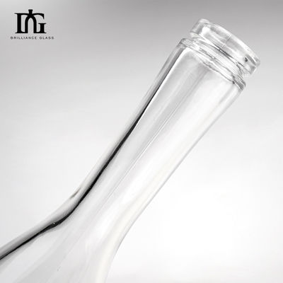 500ml/700ml/750ml Fin Personalizable Esbelto Cuello Largo Champagne Vodka Botella de vidrio de vino
