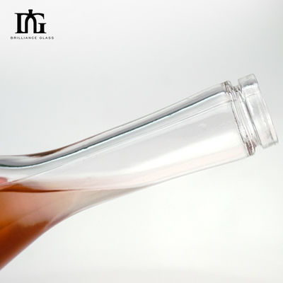 500ml/700ml/750ml Fin Personalizable Esbelto Cuello Largo Champagne Vodka Botella de vidrio de vino