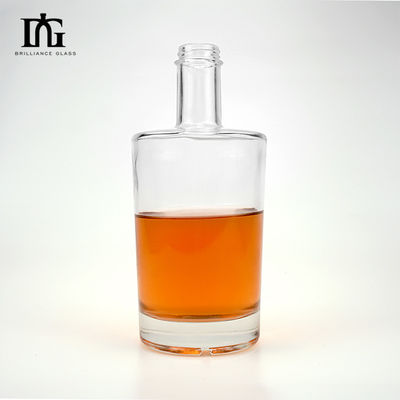 Botella de vidrio Super Flint personalizada para licores 750ml 700ml 500ml Logotipo del cliente aceptable