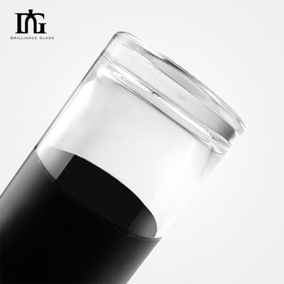 Botella de vidrio redonda vacía de 770 ml para whisky, brandy, vodka, ron, ginebra y otras bebidas espirituosas