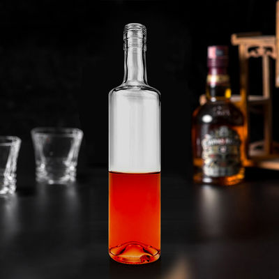 Botella de vidrio de 700 ml 750 ml 1000 ml para whisky y vodka