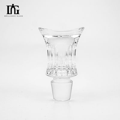 Logotipo personalizado Botella de whisky Bourbon Gin de 700 ml con diseño de botella de vidrio de vino elegante