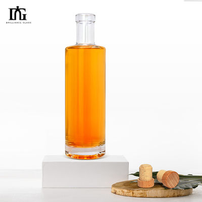 Liquor alcohólico Vodka Botella de vino de vidrio con sellado de corcho Tipo 500ml 700ml 750ml
