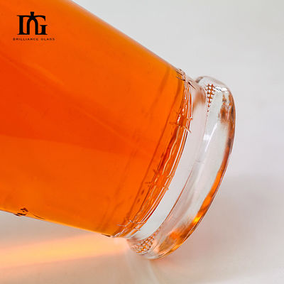 OEM/ODM aceptable Botella de licor vacía de vidrio de súper sílex de 750 ml para whisky Gin Vodka