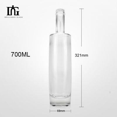 Botella de vino de vidrio de 500 ml para licor vodka whisky sidra y cerveza Capacidad 500 ml Perfecto