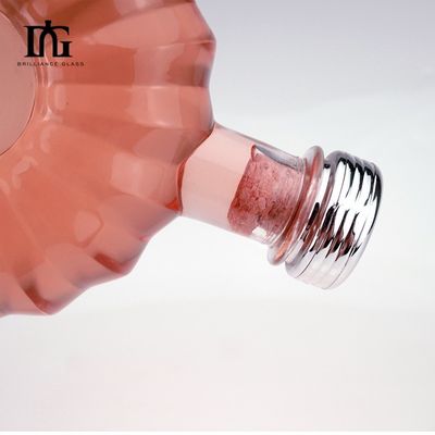 Botella redonda de vidrio de 700 ml con corcho para bebidas industriales producto popular proporcionado gratuitamente