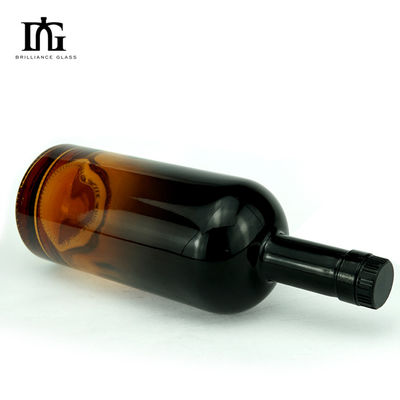 Botella de vidrio de sílex super grabado para whisky vodka tequila 700 ml de capacidad transparente