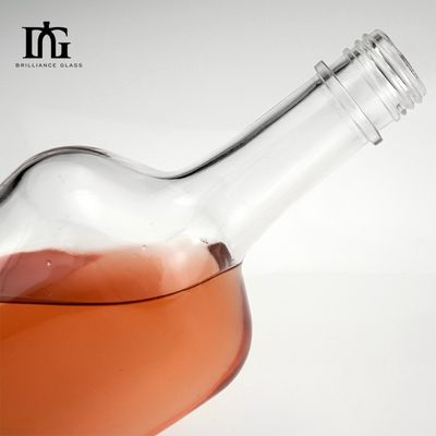 250 ml/500 ml/700 ml/750 ml Botellas de vidrio personalizadas de vodka whisky gin con tapa de tornillo