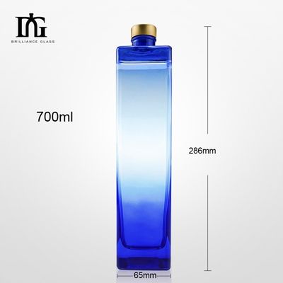 Licores y bebidas OEM/ODM aceptable Botella de vidrio pintada de 700 ml para whisky ron de brandy