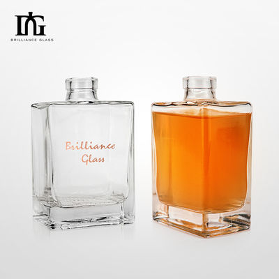Logotipo grabado Botella de vidrio de 50000 ml para licores de ginebra whisky ron tequila vodka