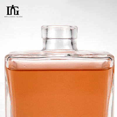Logotipo grabado Botella de vidrio de 50000 ml para licores de ginebra whisky ron tequila vodka