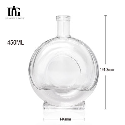 500 ml de bebidas alcohólicas vacías de vidrio Liquor regalo Botellas de whisky para bebidas energéticas
