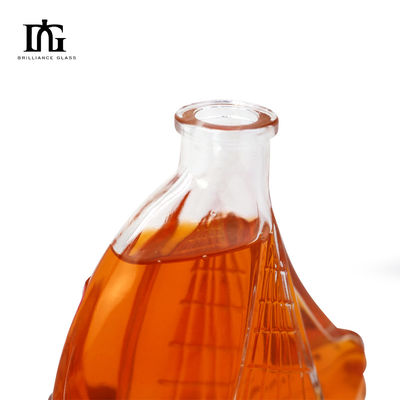 Logotipo del cliente aceptable Botella de vidrio vacía para whisky 1000ml 400ml 500ml