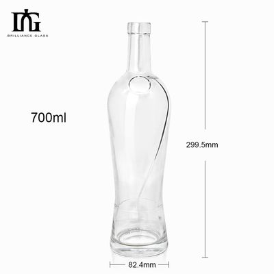 Botella de agua de vidrio con corcho y sellado de tapa de tornillo