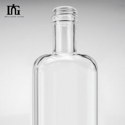 Botella de vidrio transparente de 260 ml para bebidas, jugos, café, vino, whisky y bebidas espirituosas