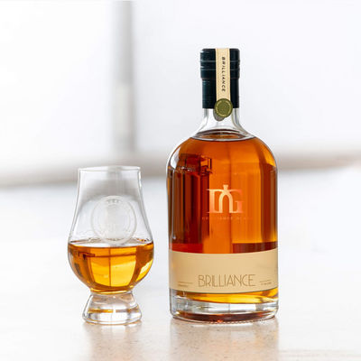 Confección personalizada 350 ml 500 ml Vodka Whisky Liquor Gin Rum Brandy 700 ml Botella de vidrio con estampado en caliente