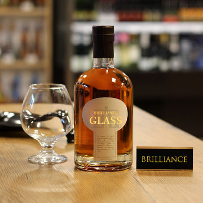 Confección personalizada 350 ml 500 ml Vodka Whisky Liquor Gin Rum Brandy 700 ml Botella de vidrio con estampado en caliente
