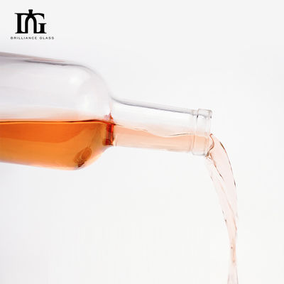 OEM/ODM aceptable 700 ml botellas de licor de vidrio de 500 ml 750 ml botella de whisky