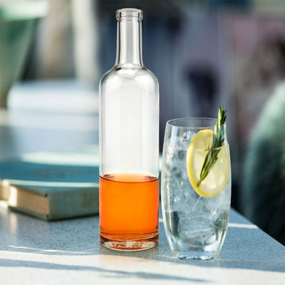 OEM/ODM aceptable 700 ml botellas de licor de vidrio de 500 ml 750 ml botella de whisky
