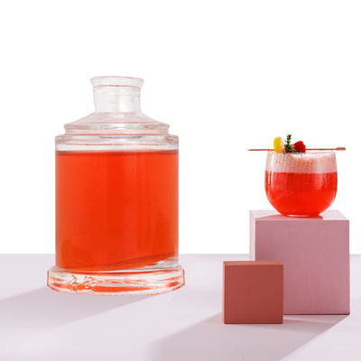 Botellas de licor de vidrio para vodka whisky ron ginebra brandy en 375 ml 500 ml 700 ml 750 ml Tamaños