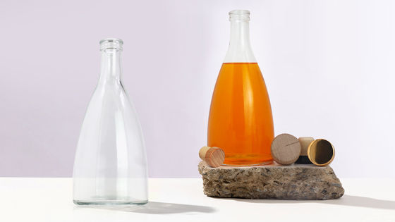 Botellas de licor de vidrio para vodka whisky ron ginebra brandy bajo MOQ 375ml 500ml 700ml 750ml