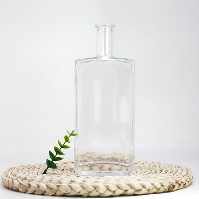 Bebidas carbonatadas Botella de vidrio con tapón de corcho 750 ml 500 ml Whisky Rum Gin Tequila Brandy Spirits