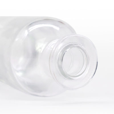 Forma clásica Flint Brandy Espiritos Blancos Vacíos Liquor Botella de vidrio 500ml 700ml Super