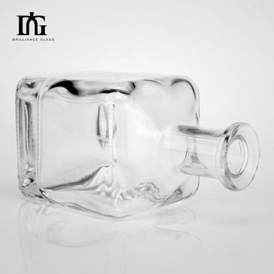 Botella de vidrio para ginebra vodka tequila ron brandy bebidas alcohólicas licor whisky whisky 350 ml cristal