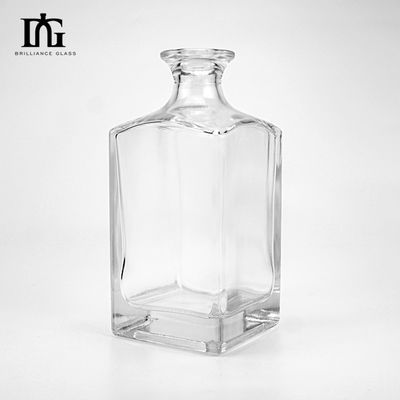 Collar de vidrio grabado whisky vodka brandy botella de ginebra 50ml 350ml 500ml 700ml 750ml