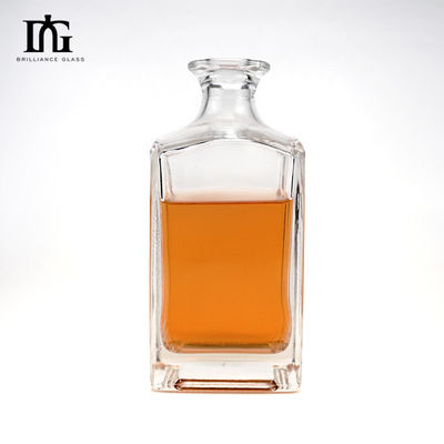 Collar de vidrio grabado whisky vodka brandy botella de ginebra 50ml 350ml 500ml 700ml 750ml