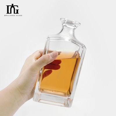 Collar de vidrio grabado whisky vodka brandy botella de ginebra 50ml 350ml 500ml 700ml 750ml