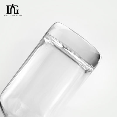 Impresión de sello de oro Manipulación de botella especial de vidrio para la muestra 350ml 500ml 750ml