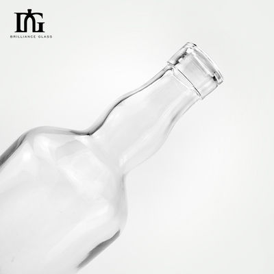 Impresión de sello de oro Manipulación de botella especial de vidrio para la muestra 350ml 500ml 750ml