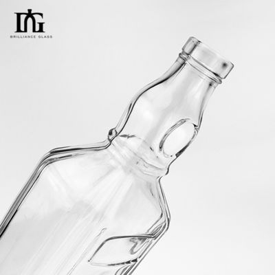 Botella de vidrio de sílex industrial de 250 ml/500 ml/700 ml/750 ml para whisky y licor de tequila