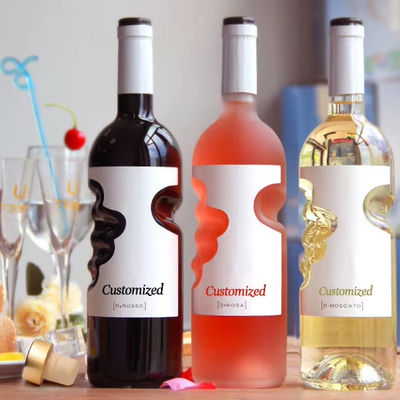 Botellas de vidrio de vino espumoso con corcho 500 ml 750 ml para licores y bebidas Tipo de sellado CORK
