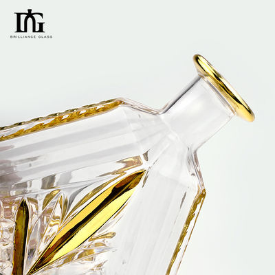 Conjunto de decantador de whisky de cristal con 2 vasos de whisky de moda antigua