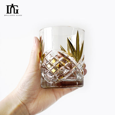 Conjunto de decantador de whisky de cristal con 2 vasos de whisky de moda antigua