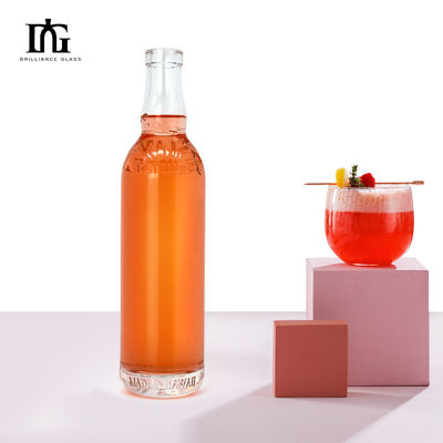Material del cuerpo Vidrio 750 ml 500 ml Whiskey Gin Botella de whisky para bebidas y perfumes